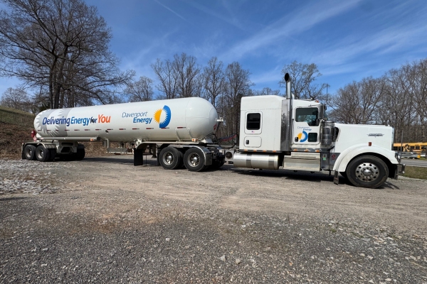 Davenport Energy propane delivery truck