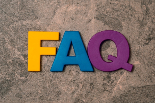 FAQ spelled using colorful 3D letters depicting Commercial Propane Supplier questions