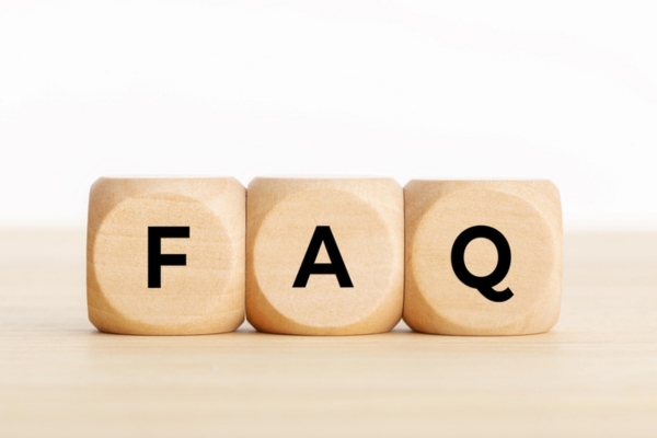 FAQ spelled using wooden letter cubes depicting Propane Delivery Company