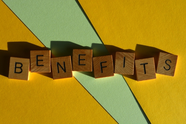BENEFITS spelled using wooden letter chips depicting Propane for Fleet Operations