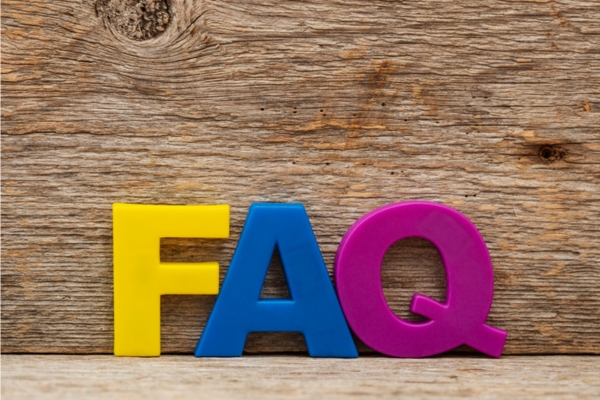FAQ spelled using colorful plastic 3D letters depicting Propane Autogas questions