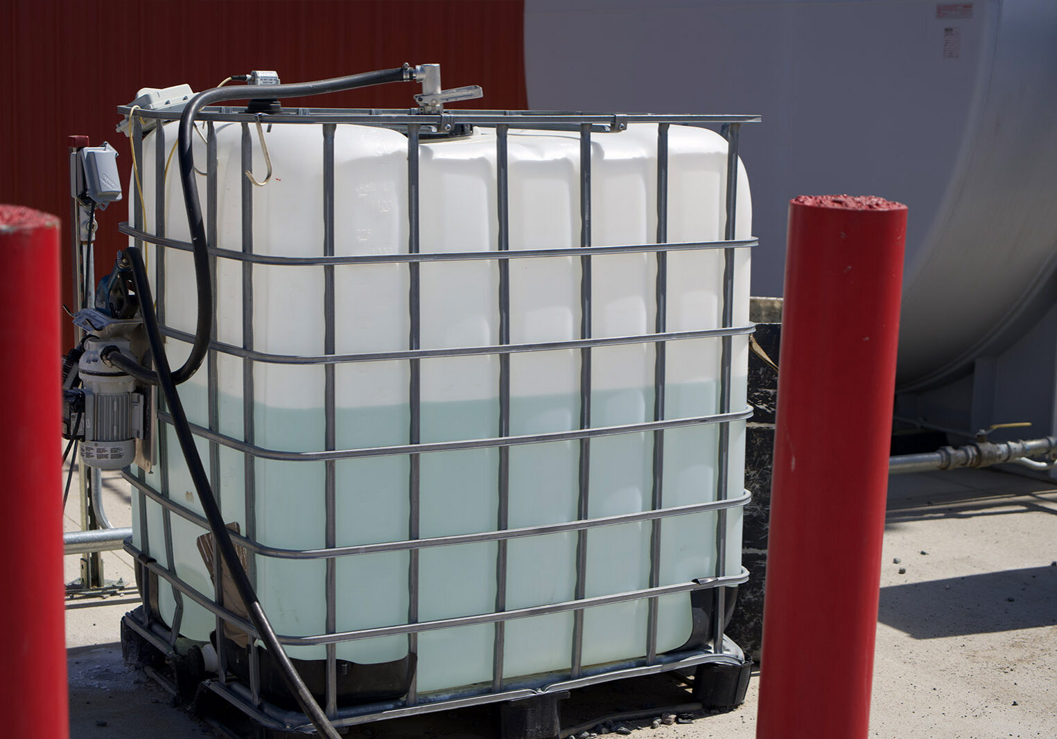 DEF tank and commercial fuel tank and fuel delivery