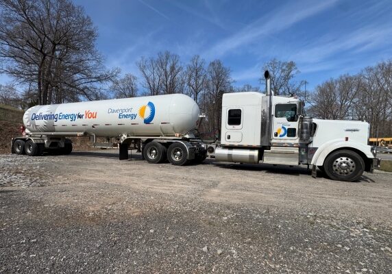 Davenport Energy propane delivery truck