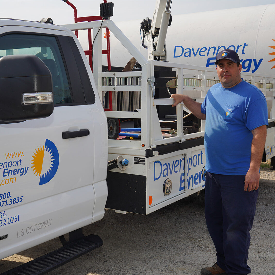 commercial propane storage tank and bulk fuel delivery by davenport energy