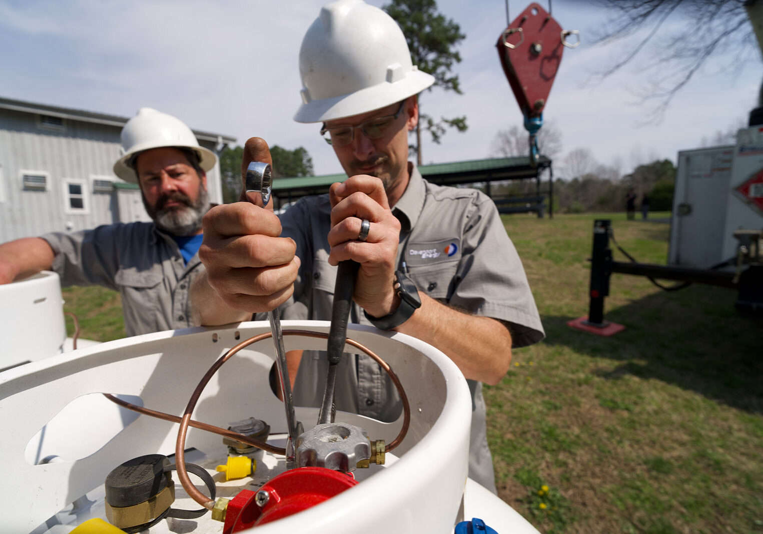 commercial propane tank installation by davenport energy