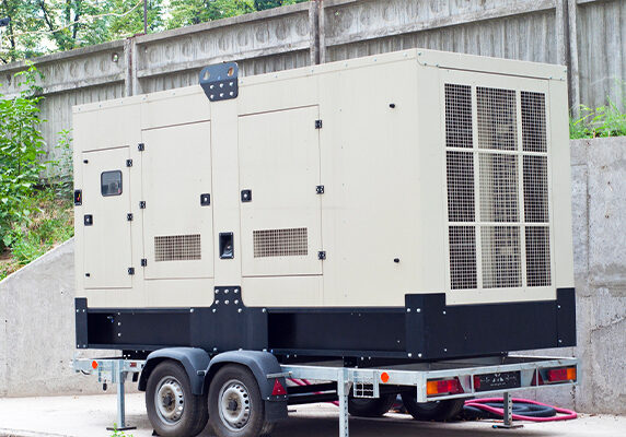 diesel backup generator for an office building