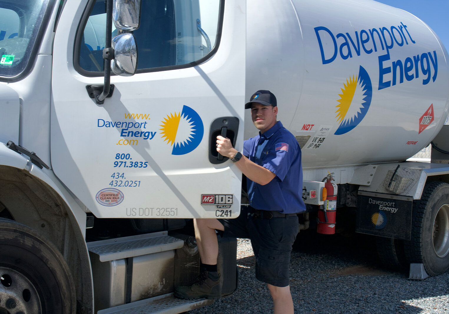 home propane delivery by davenport energy