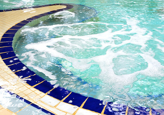jacuzzi in a virginia multi-unit housing complex that uses propane delivery services