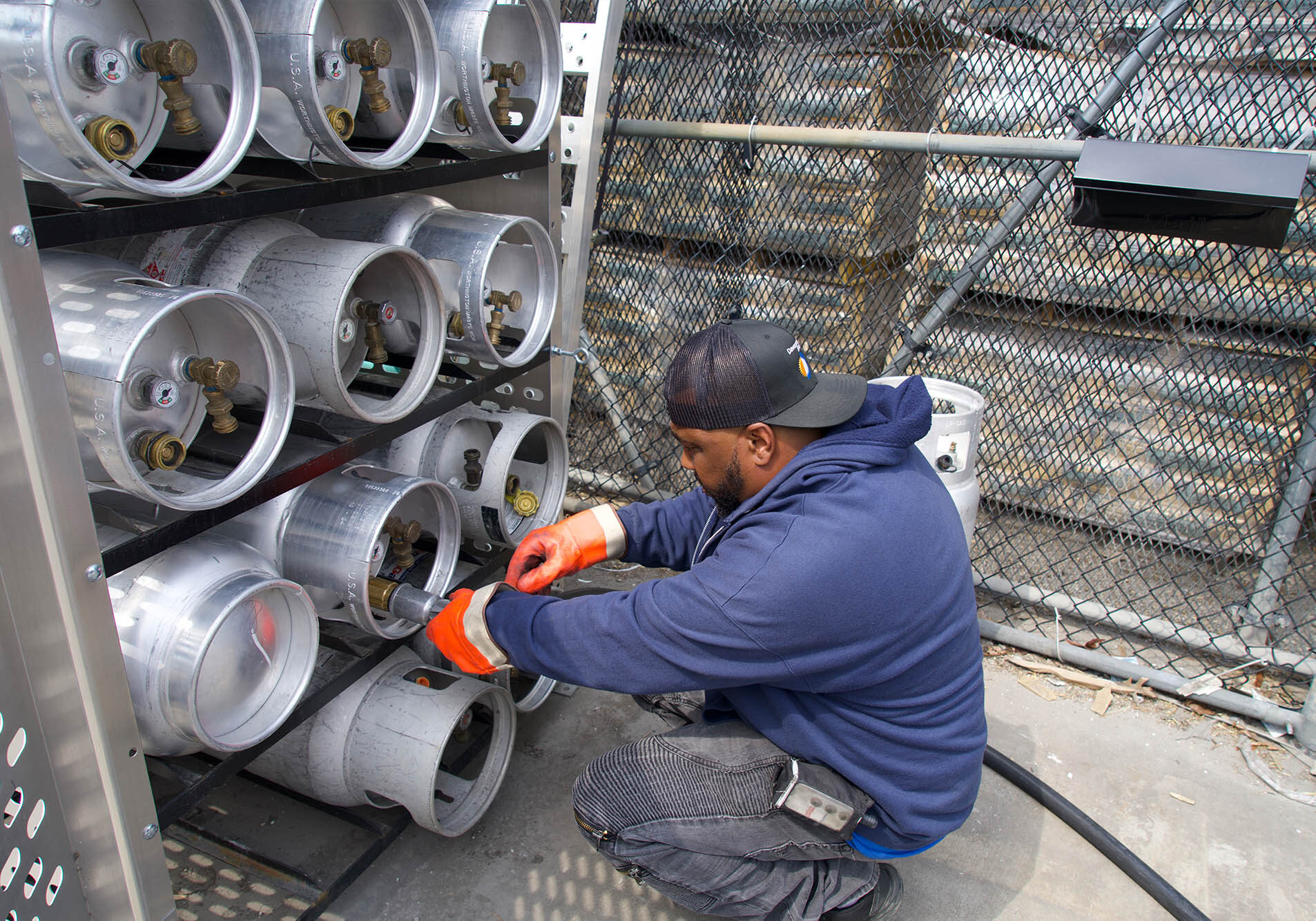 propane cylinder delivery by davenport energy